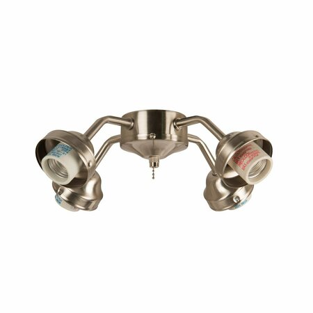 CRAFTMADE Universal 4 Light Fitter in Brushed Polished Nickel F400-BNK-LED